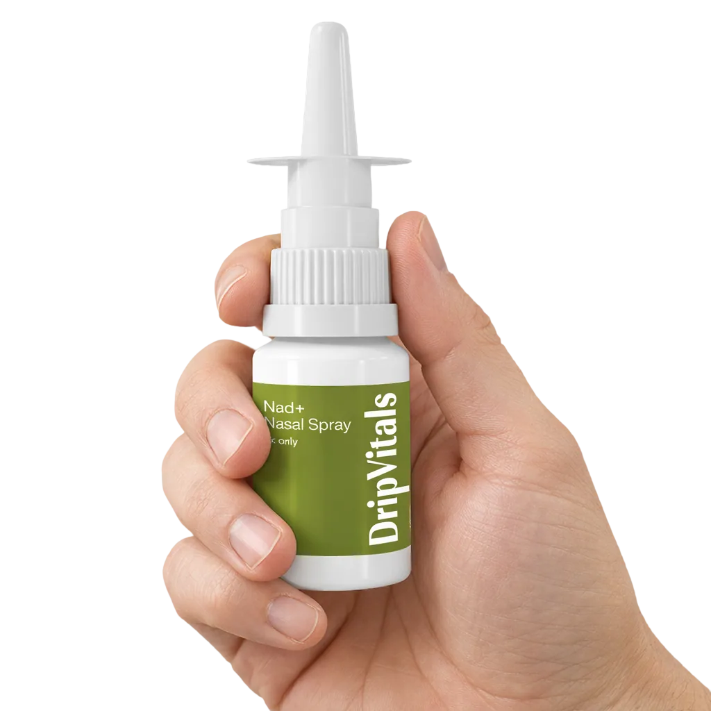 NAD+ nasal spray as part of a wellness routine