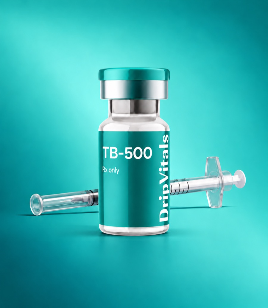 TB-500 vial and home injection supplies
